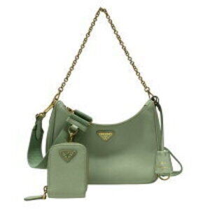 Prada Re Edition Bag Green Saffiano Leather Shoulder